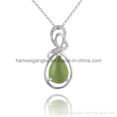 Fashion Gemstone 100% 925 Silver Pendant